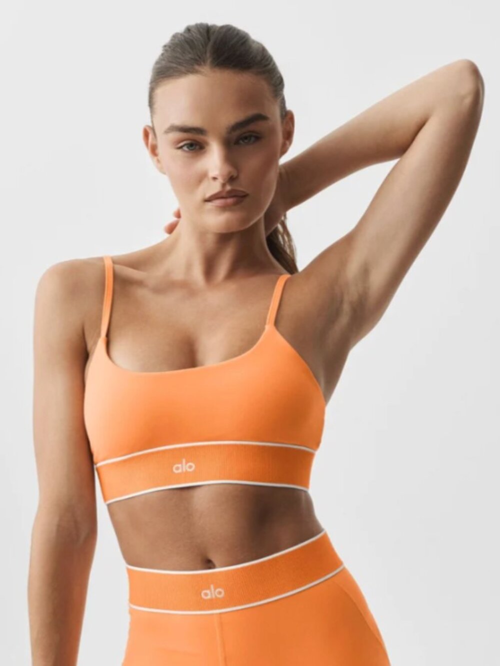 Alo Softsculpt Amp It Up Bra Satsuma Breeze NWT Small